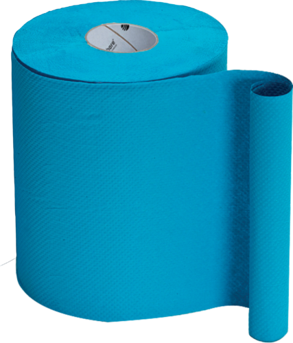 1 Ply Blue Micro Embossed Roll Towel