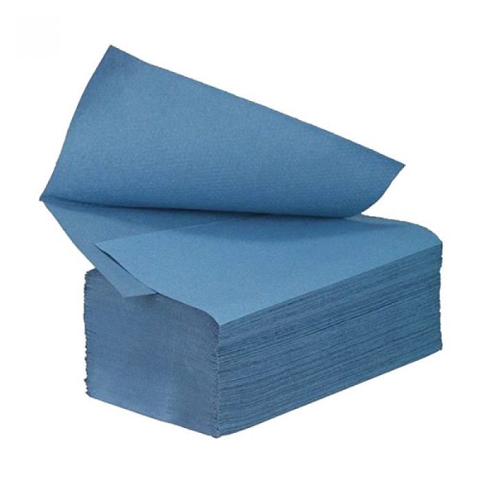 Aura® 1 Ply Blue Single Fold Towel