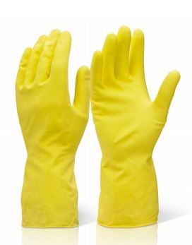 Medium Yellow Rubber Gloves