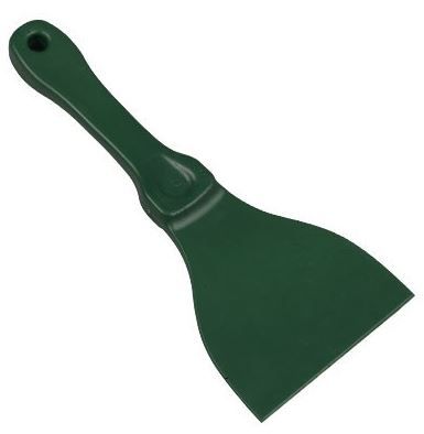 Green Plastic Hand Scraper 250mm Long 110mm Blade