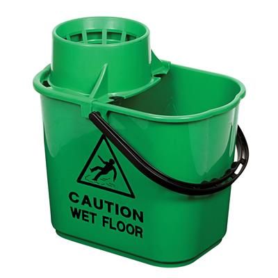 Green Professional Mop Bucket 15ltr
