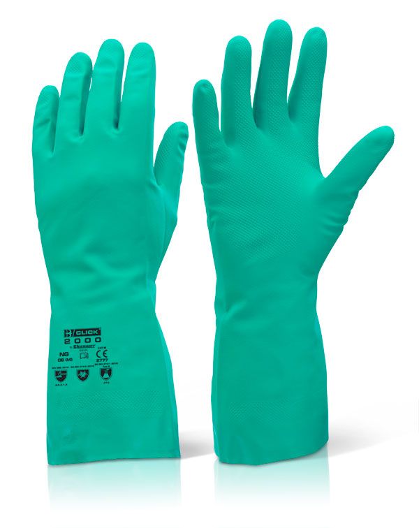 Green Nitrile Glove Medium