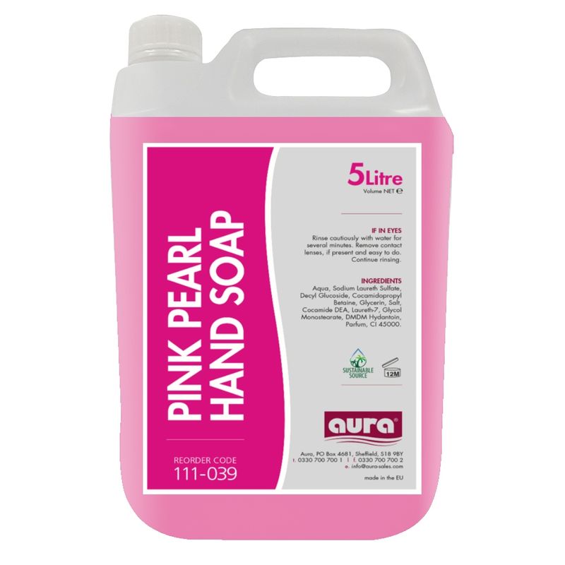 Aura Pink Pearl Hand Soap