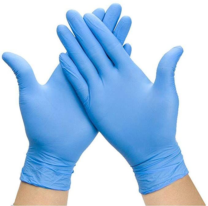 Medium Blue Nitrile Powder Free Gloves