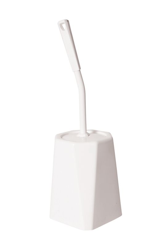 Toilet Brush And Holder Angled Head, Enclosed