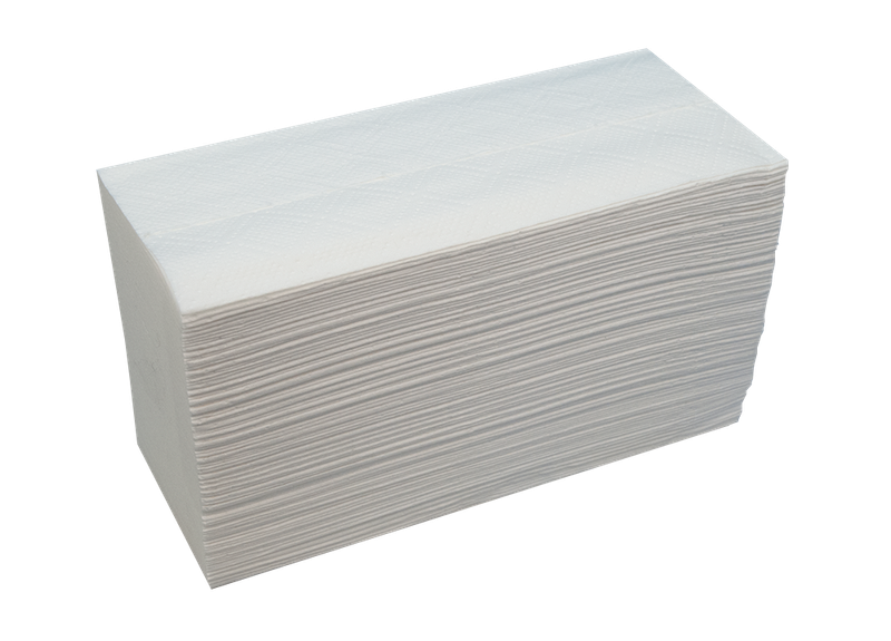 2 Ply White M-fold Flushable 20.6 X 25cm