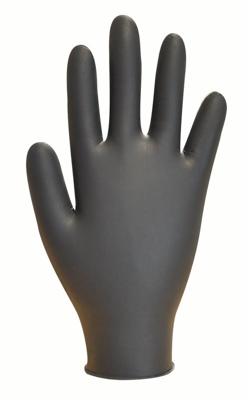 Black Nitrile Gloves P/f