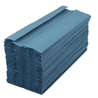 Aura® 1 Ply Blue C-fold Towel